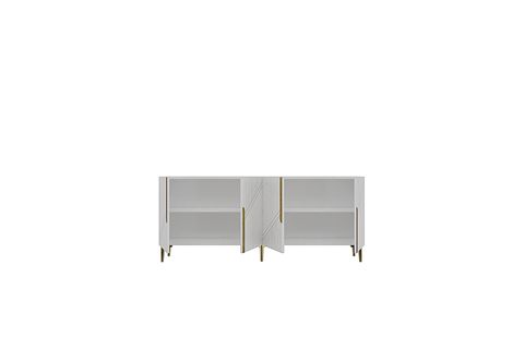 EVVA KONSOL VE TV SEHPASI, BEYAZ GOLD, 180 CM