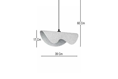 HANDMADE WABİ SABİ KARBON BETON AVİZE, ONDERA