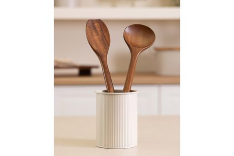 THE MİA STRİPE TEZGAH ÜSTÜ KAŞIKLIK BEJ 13X11 CM