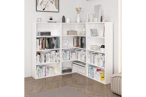 ADEL KÖŞE KİTAPLIK, BEYAZ, SET 3