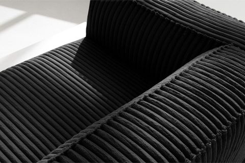 MELODİ ÜÇLÜ KOLTUK, SİYAH