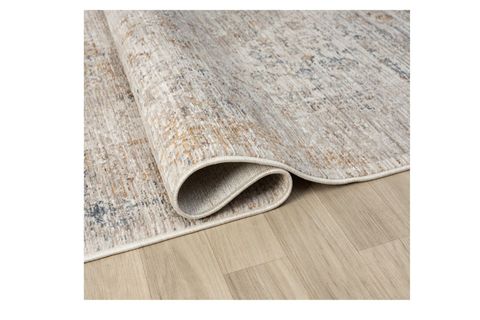 VİNTAGE ESKİTME DESENLİ DOKUMA MAKİNE HALISI, BEJ, 240X320, 10205
