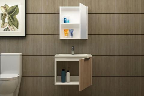 ZAYNA BANYO DOLABI, 65 CM, MEŞE