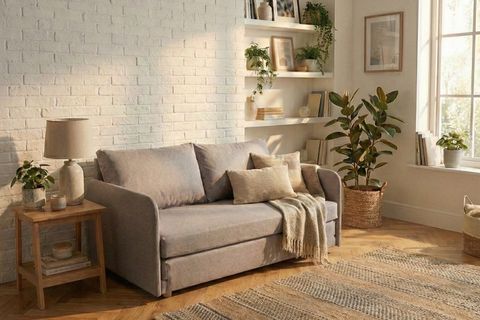 DORMA İKİLİ YATAKLI KANEPE, KUM BEJİ