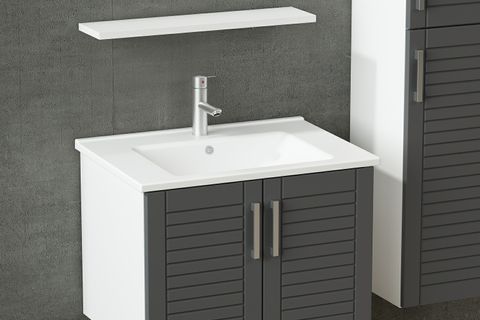 VERA BANYO DOLABI 65CM AS2K+1EA1R+ETJ+BOY BEYAZ ANTRASİT