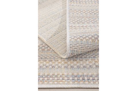 VİVALDİ SARI MAVİ MODERN HALI A0053C, 58X100