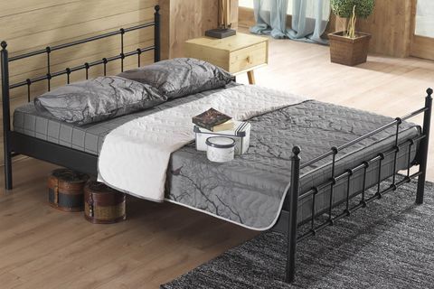 LALAS METAL KARYOLA, SİYAH, 160X200