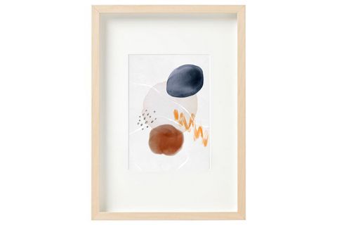 LUNGO SOYUT BASKILI POSTER TABLO, BEJ ÇERÇEVE, 21X30