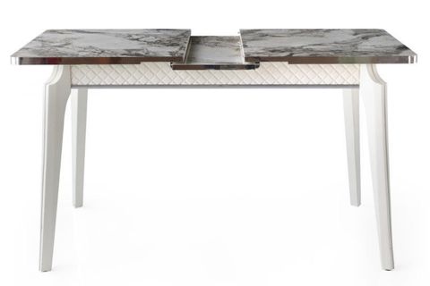 TUNA CHESTER AÇILIR YEMEK MASA+SANDALYE TAKIMI, KAHVERENGİ