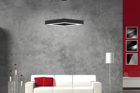 HEGZA LIGHTING ROMBO LED AVİZE, SİYAH KASA GÜN IŞIĞI
