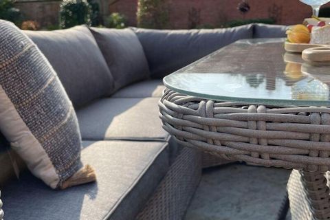 OCKGARDEN'S OLORE RATTAN BAHÇE KÖŞE TAKIMI, KAHVERENGİ