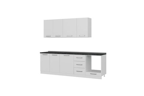 MİNAR LİNA 255 CM MUTFAK DOLABI BEYAZ 255-B3