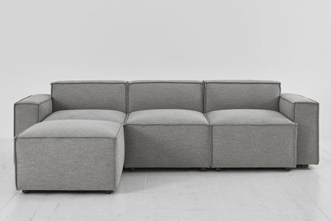 FAUX KETEN MODÜLER KÖŞE TAKIMI, GRİ