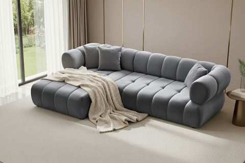 HELSİNKİ SOL KÖŞE KOLTUK, KOYU GRİ