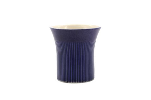 FLUTED STONEWARE BARDAK, LACİVERT