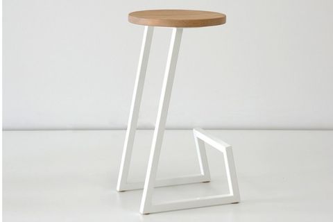 DEKOPRATİK METAL FLORA BAR TABURESİ BEYAZ