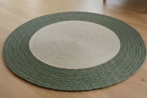 TERRA YUVARLAK HALI, YEŞİL NATURAL, 100 CM