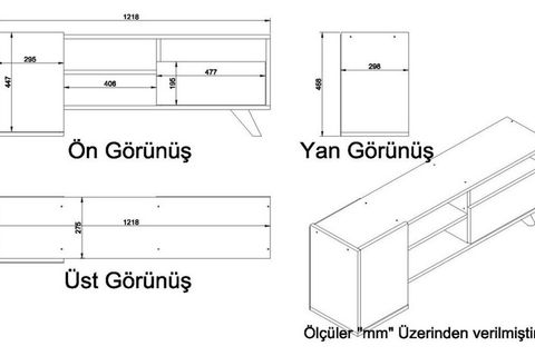 KALENDER DEKOR GANDALF TV SEHPASI BEYAZ