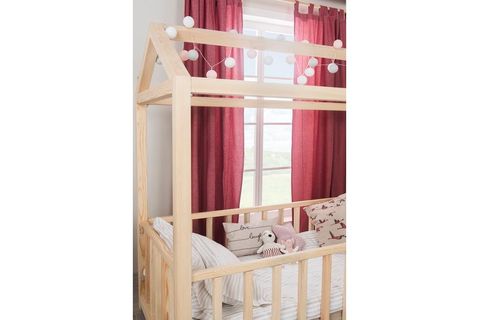 ALİS MONTESSORİ KARYOLA, CEVİZ, 90X190