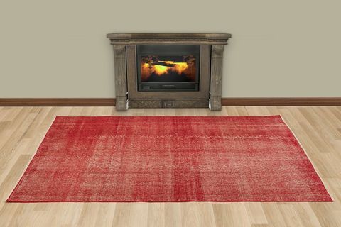 ESKİTME EL DOKUMA VİNTAGE HALI 117X207