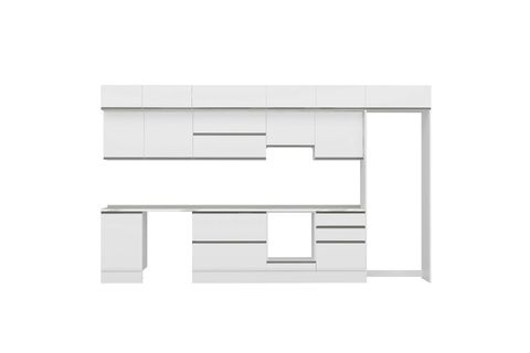 ALVİNKA 400X240 CM MUTFAK DOLABI, MB E90S50S60 1 BEYAZ SUNTALAM