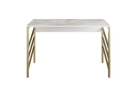 ZAHRA GOLD METAL ÇALIŞMA MASASI, BEYAZ