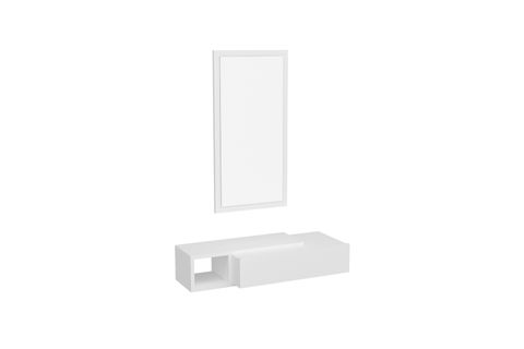 VİEN ÇEKMECELİ RAFLI AYNALI DRESUAR, BEYAZ VİEN