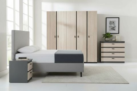 PANNA YATAK ODASI TAKIMI, BAZALI, 5 KAPAKLI