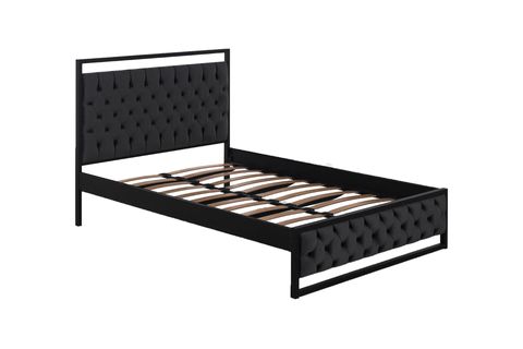 MİTHRA METAL KARYOLA, SİYAH, ANTRASİT 120X200