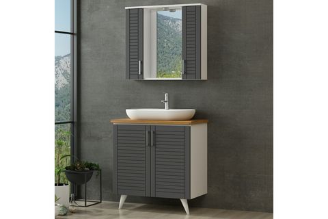 VERA BANYO DOLABI AY2K147, ANTRASİT, 100CM