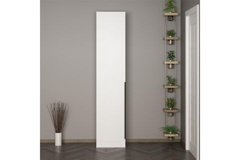 KALE 210 CM 1 KAPAKLI 1B RAF PORTMANTO, BYZ MBR ÇİZGİLİ BYZ