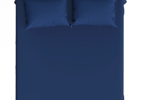 MAKİ HOME ÇİFT KİŞİLİK LASTİKLİ ÇARŞAF VE YASTIK KILIFI SETİ, LACİVERT, 160X200, 50X70