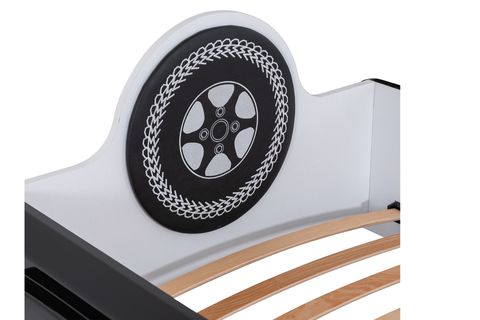 JEEP SÜPERLÜX LEDLİ ARABALI YATAK, SİYAH, 90X190