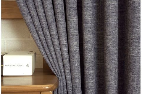 MASSARELLİ FON PERDE KETEN LACİVERT 1-2,5 ORTA SIK PİLE 100X206