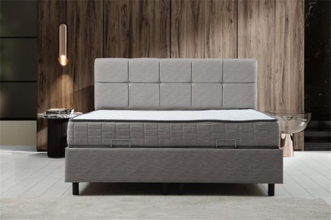 VİTALİA BAZA BAŞLIK YATAK SETİ, AÇIK GRİ 120X200