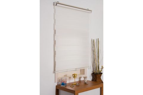 DEKORSTİLİM ZEBRA STOR PERDE PLİSE BEYAZ 110 X 200