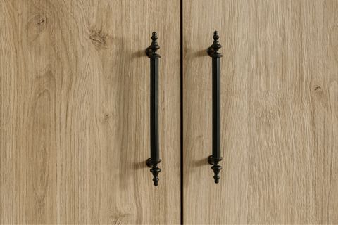 BLESK ÇEKMECELİ RAFLI GARDIROP, CEVİZ, 2 KAPAKLI