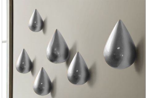 DAMLA ŞEKİL MODERN DUVAR DEKORU ASKILIK, GÜMÜŞ