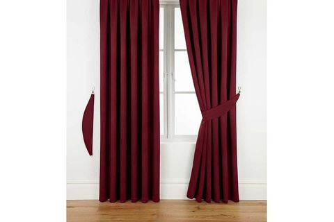 KADİFE FON PERDE BORDO 80 X 260 PİLELİ