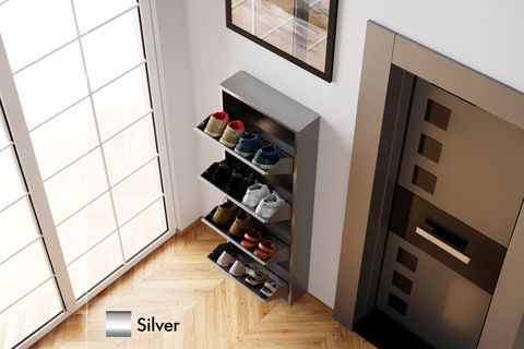 LİNEA METAL AYAKKABILIK, SİLVER, 4 KAPAKLI