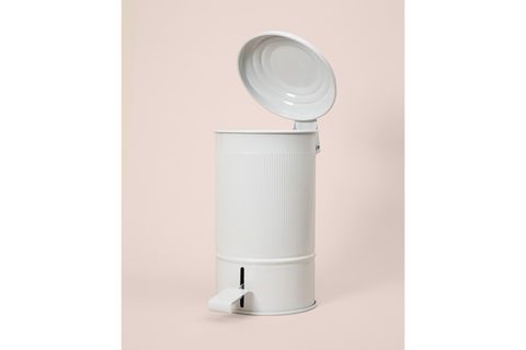 THE MİA STRİPE MUTFAK VE BANYO ÇÖP KOVASI, BEYAZ, 5 LT