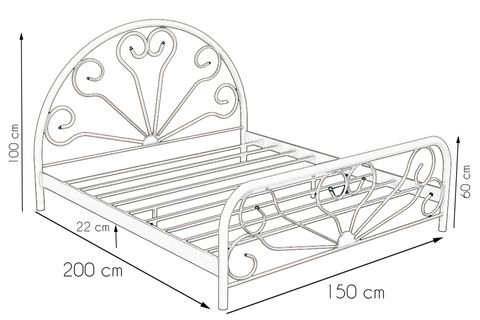GM 300 BABY METAL KARYOLA, BEYAZ,  150X200