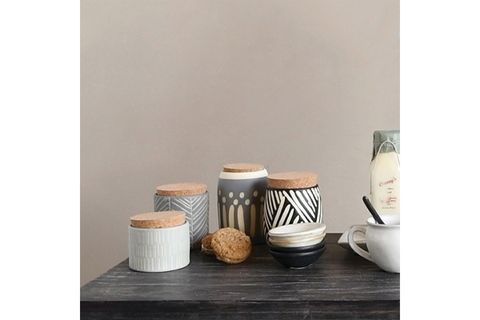 WARM DESİGN ÇİZGİ DESENLİ SAKLAMA KUTUSU, MAVİ