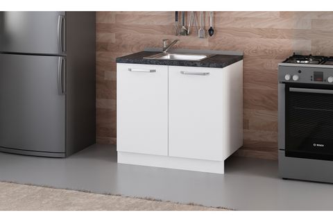 MİNAR 90 CM MUTFAK DOLABI BEYAZ 90-B1-ALT MODÜL