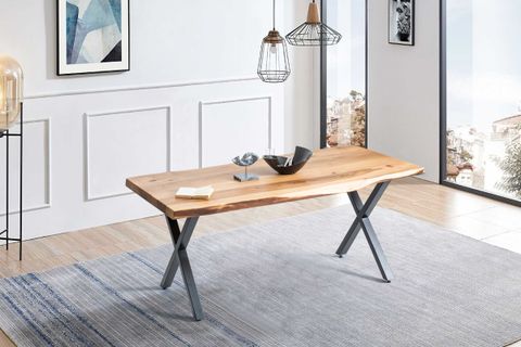 KÜTÜK MASİF MASA, SABİT, 100X200
