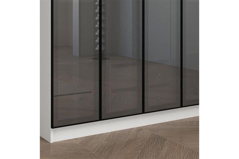 ALİN 2 GİZLİ ÇEKMECELİ 4 REFLEKTE CAM KAPAKLI BEYAZ DOLAP