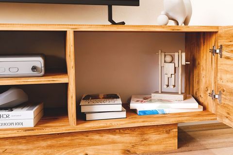 DORA ÇİFT KAPAKLI TELEVİZYON SEHPASI, ÇAM, 140 CM