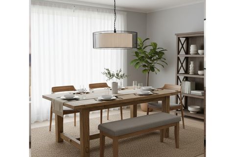 SERPİL SİYAH KAFES BEYAZ KUMAŞ AVİZE, 50 CM