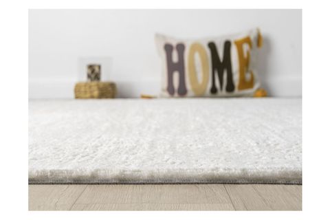 VİTA SERİSİ BAMBU DOKULU MODERN SIK DOKUMA MAKİNE HALISI, KREM, 160X230