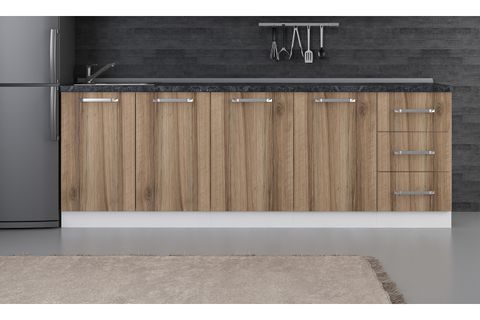 MİNAR 235 CM MUTFAK DOLABI BEYAZ DORE 235-D2-ALT MODÜL